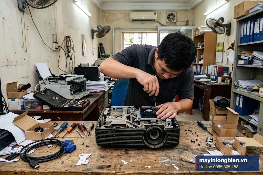 Kỹ thuật thay quạt tản nhiệt máy chiếu