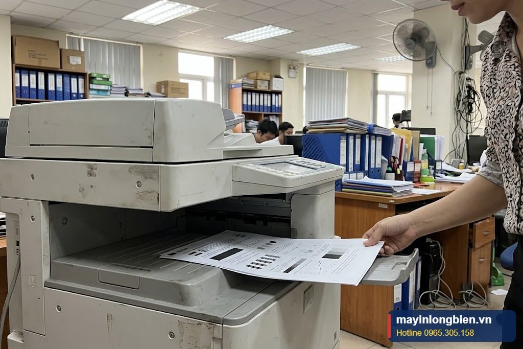 In thử trang kiểm tra sau khi cài driver máy photocopy