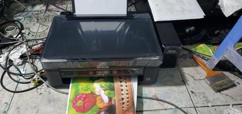 Máy in Epson L360 in test ảnh màu sau bảo dưỡng