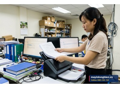 Cách Scan Nhiều Trang Thành Một File PDF Trên Máy Scan, Photocopy