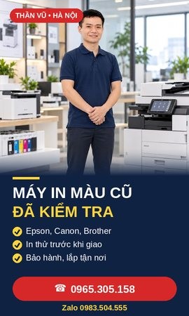 Máy in màu cũ đã kiểm tra
