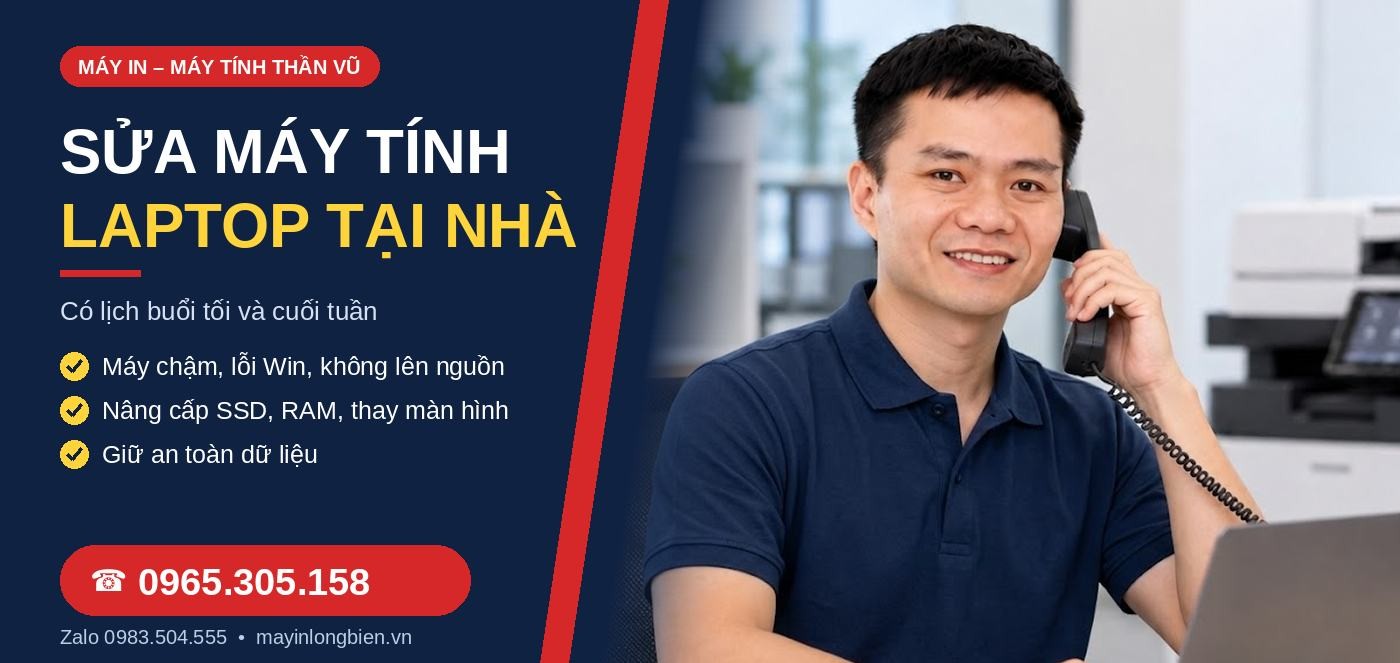 Sửa máy tính, laptop tại nhà Hà Nội