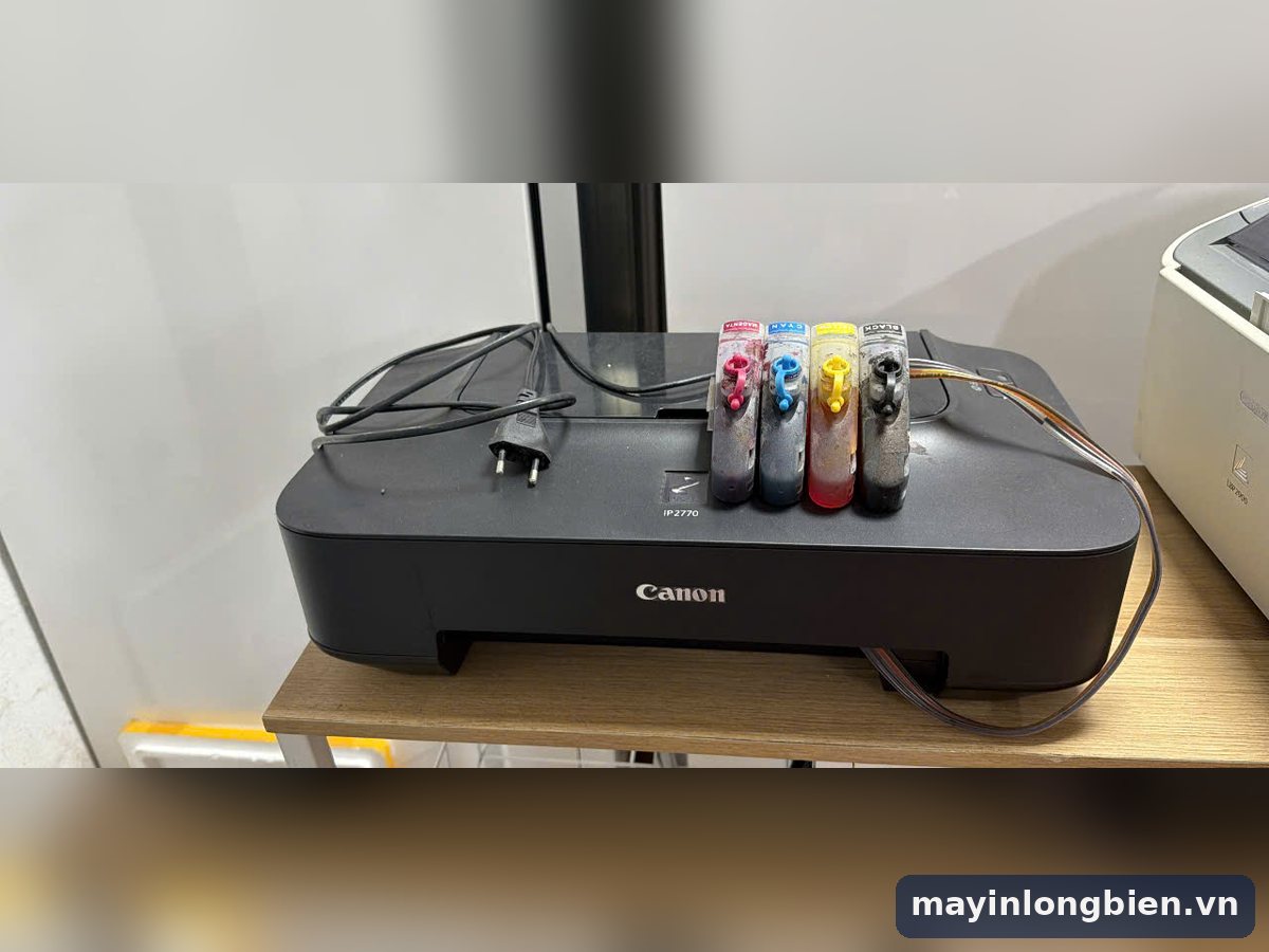 Canon iP2770 đã lắp dẫn mực ngoài
