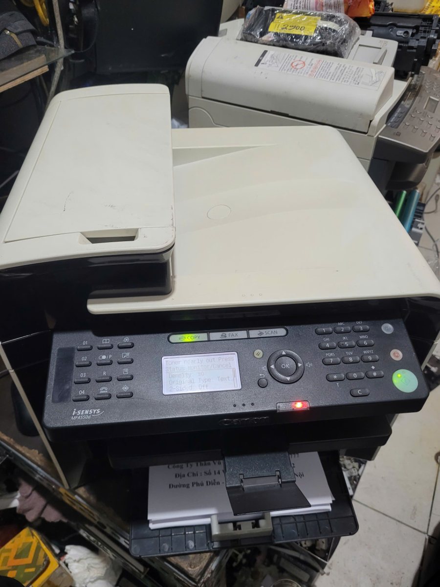 Bảng điều khiển Canon MF4550d: Copy, Fax, Scan