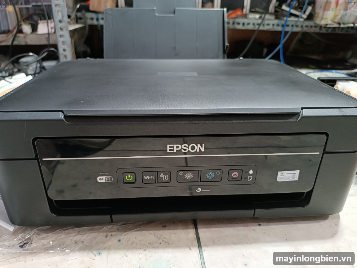 Máy in Epson L365 cũ đa năng có wifi, mặt trước bảng phím tại kho Thần Vũ