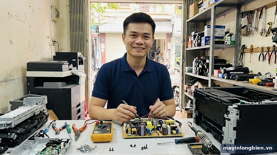Đo kiểm board nguồn máy in bằng đồng hồ vạn năng