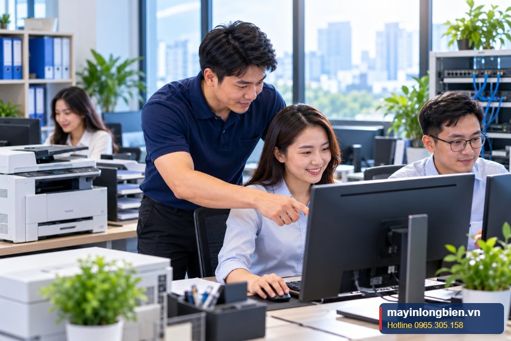 Kỹ thuật Thần Vũ lắp đặt mạng, dịch vụ IT văn phòng tại Hà Nội