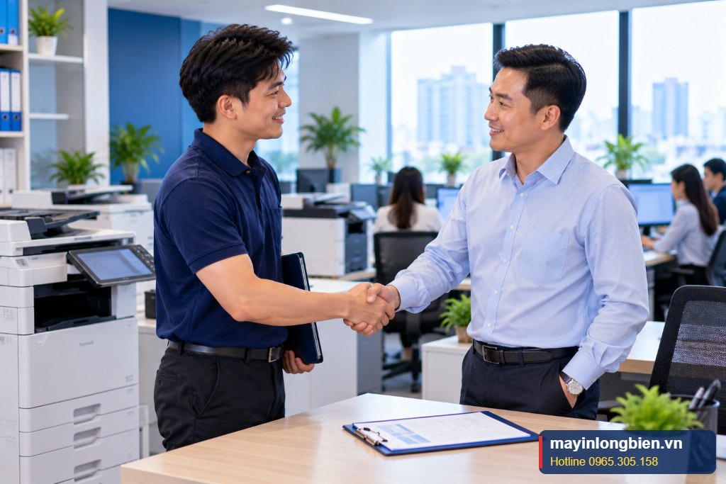 Văn phòng hoạt động ổn định nhờ hợp đồng bảo trì máy văn phòng trọn gói