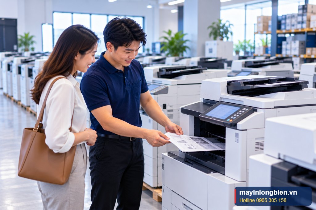 Máy photocopy cũ cho văn phòng tại kho Thần Vũ, đã kiểm tra trước khi bán