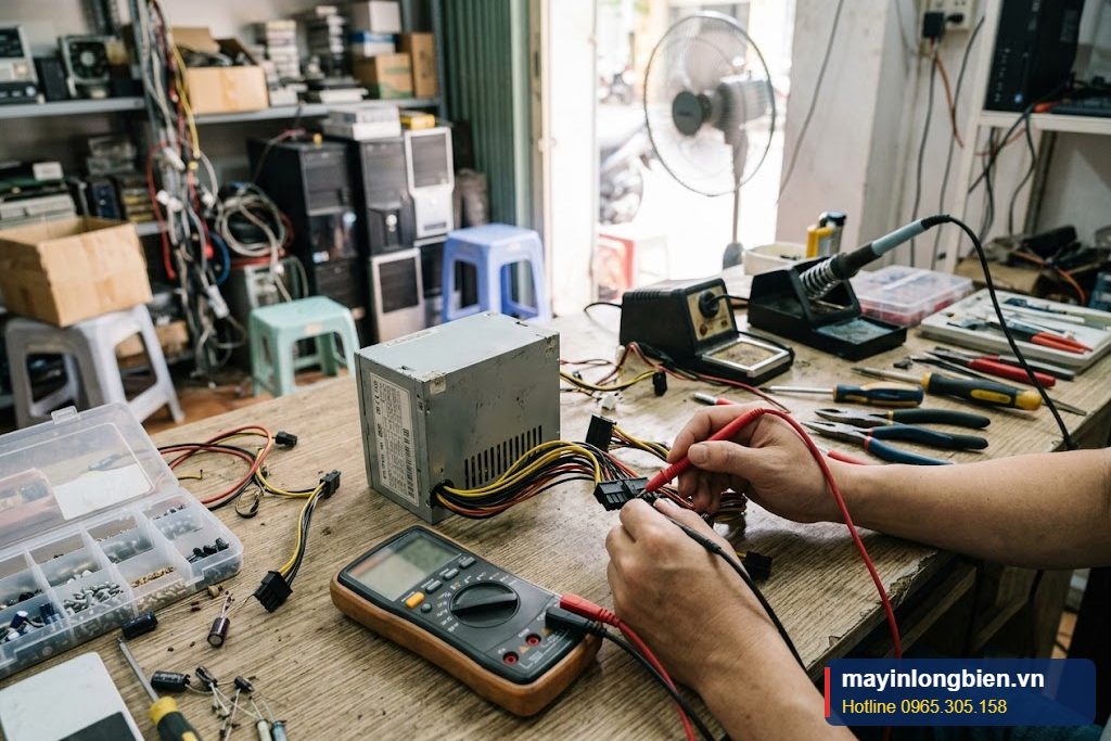 Đo trở kháng đường 12V trên giắc nguồn khi đã rút điện Đo trở kháng đường 12V trên giắc nguồn khi đã rút điện