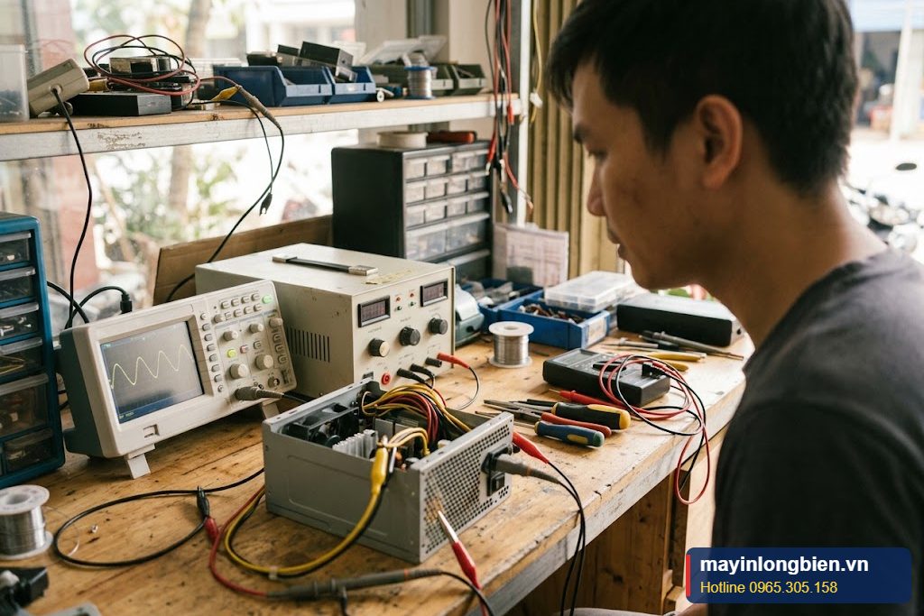Đo thời gian trễ tín hiệu PG bằng máy hiện sóng tại xưởng Đo thời gian trễ tín hiệu PG bằng máy hiện sóng tại xưởng