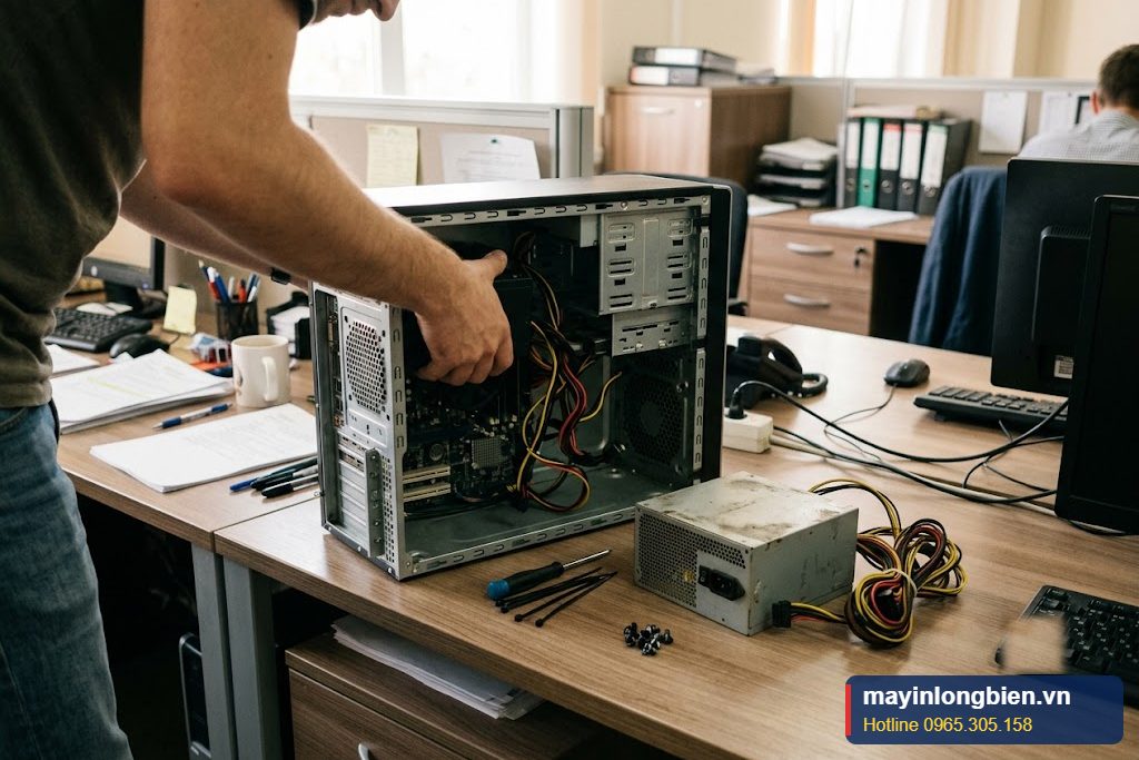 Thử chéo nguồn khác để phân định lỗi nguồn hay mainboard Thử chéo nguồn khác để phân định lỗi nguồn hay mainboard