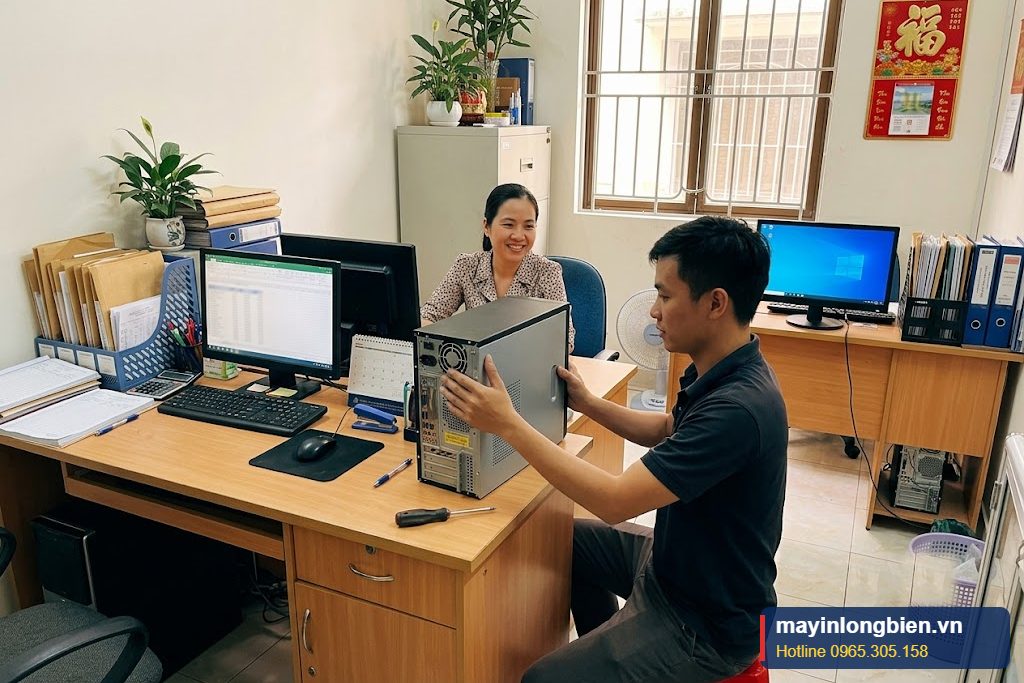 Máy tính văn phòng chạy ổn định sau khi thay tụ nguồn