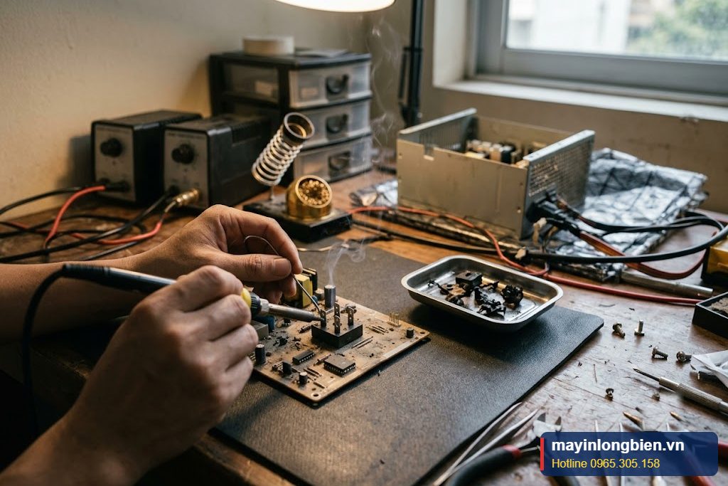 Thay cầu diode và mosfet cho nguồn chết do tăng áp