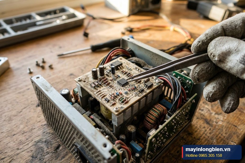 Khu vực IC điều khiển trên bo nguồn bị chết IC nguồn chính Khu vực IC điều khiển trên bo nguồn bị chết IC nguồn chính