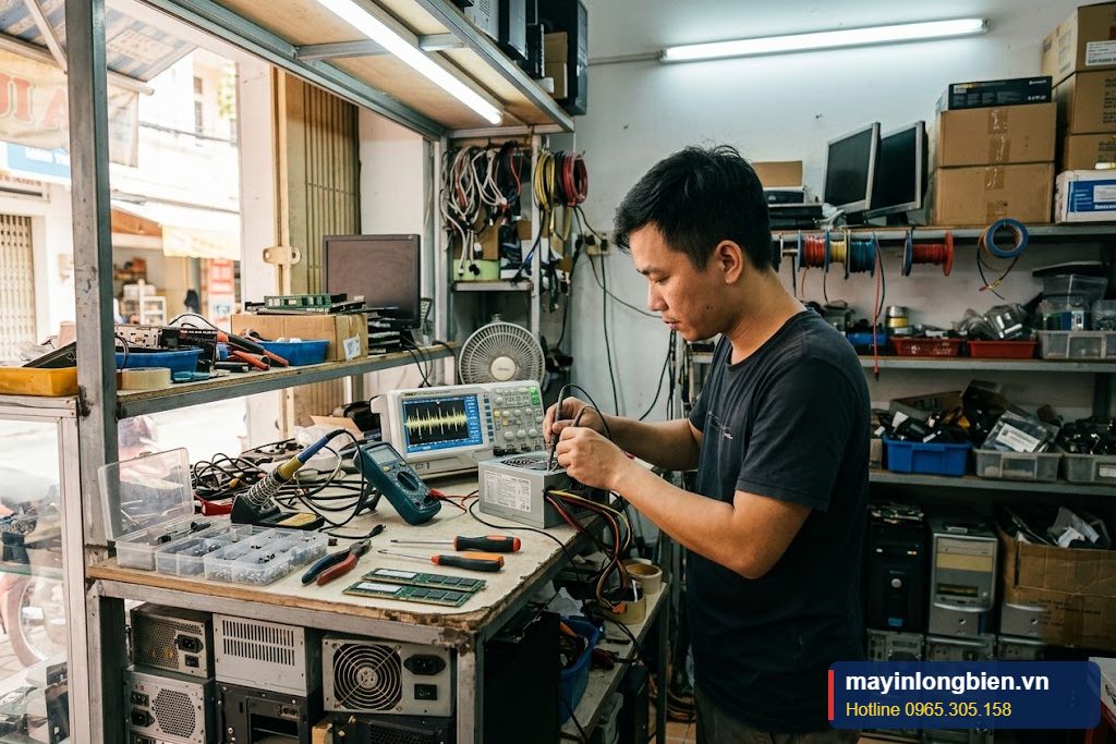 Đo ripple nguồn bằng máy hiện sóng để xử lý nhiễu âm thanh do nguồn Đo ripple nguồn bằng máy hiện sóng để xử lý nhiễu âm thanh do nguồn