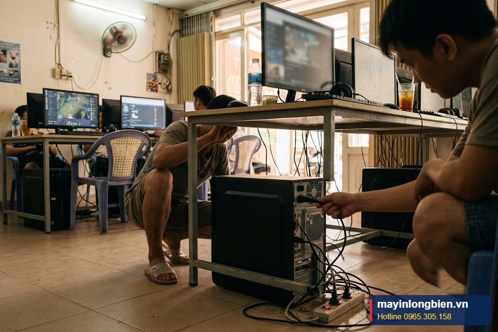 Máy tính có nguồn kêu tạch tạch khi vừa cắm điện