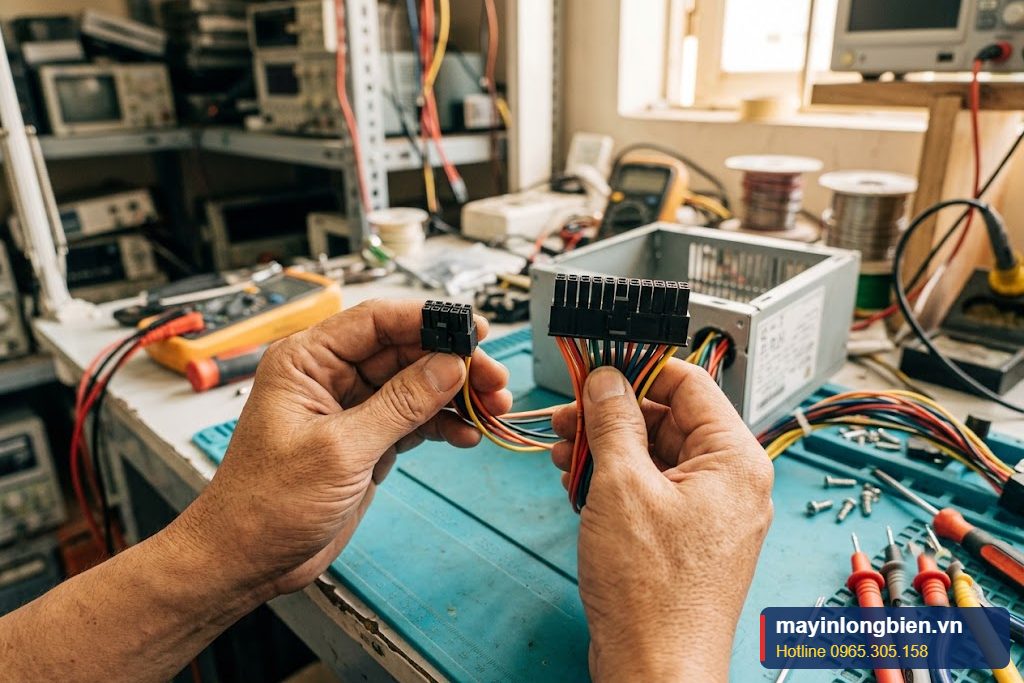 Giắc nguồn 6 pin, 8 pin đặc thù của nguồn máy đồng bộ