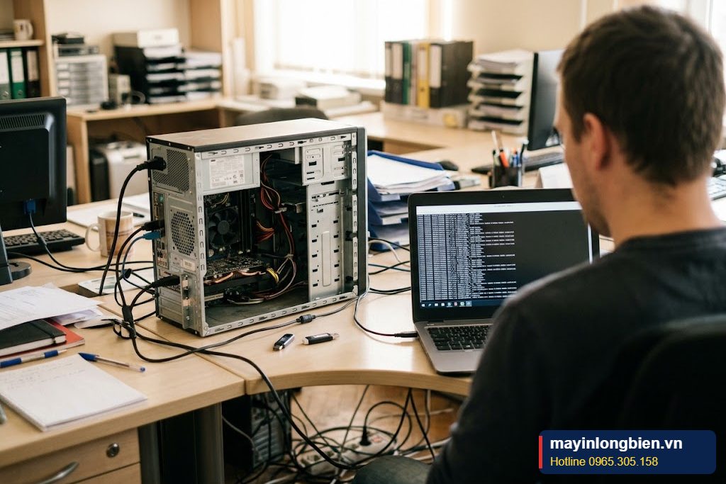 Kỹ thuật viên xem nhật ký hệ thống khi máy tự reset khi đang dùng Kỹ thuật viên xem nhật ký hệ thống khi máy tự reset khi đang dùng
