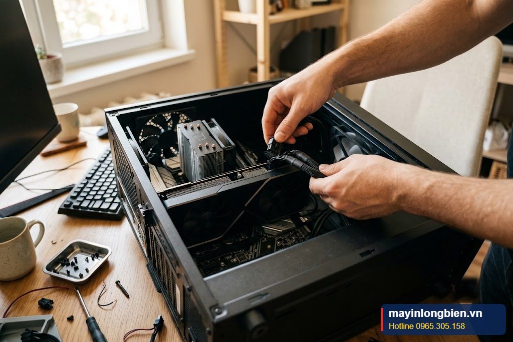 Dây PCIe riêng cho card đồ họa giúp hạn chế nguồn yếu điện áp