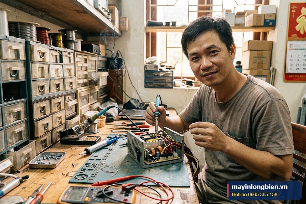 Kỹ thuật viên sửa nguồn Antec tại xưởng Long Biên Kỹ thuật viên sửa nguồn Antec tại xưởng Long Biên