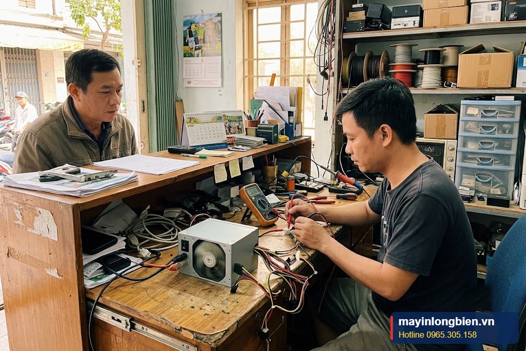 Test tải nguồn Antec đã sửa trước khi giao khách Test tải nguồn Antec đã sửa trước khi giao khách