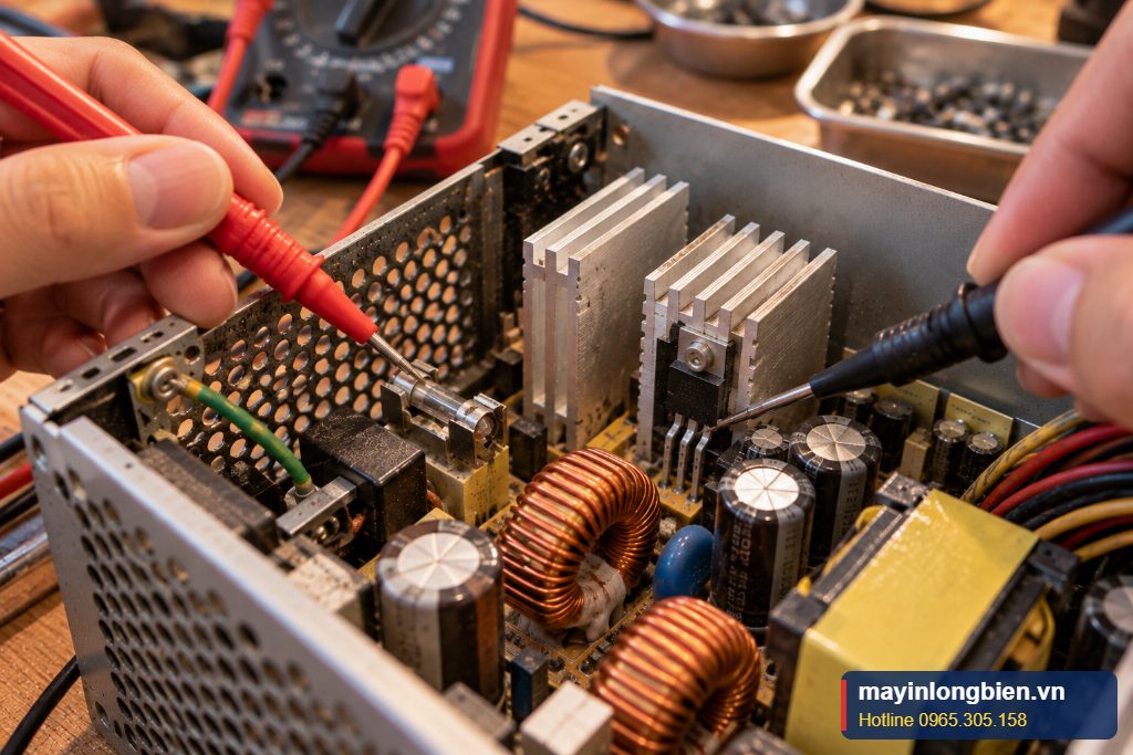 Đo cầu chì và mosfet để sửa nguồn máy tính nhanh trong ngày