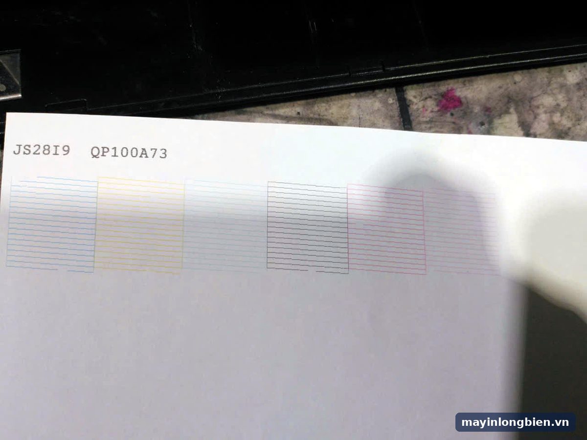Bản kiểm tra vòi phun 6 màu máy Epson 804A