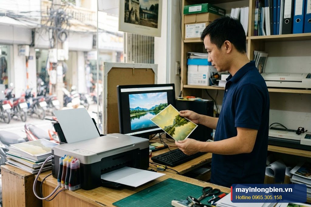 Ảnh in bị ám màu so với ảnh trên màn hình máy tính khi máy in phun in sai màu Ảnh in bị ám màu so với ảnh trên màn hình máy tính khi máy in phun in sai màu