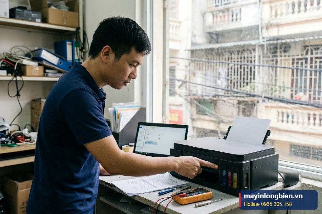 Sửa máy in Brother DCP-T820DW báo hết mực dù bình mực còn đầy