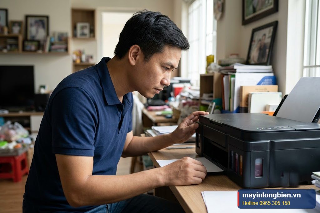 Sửa máy in HP Ink Tank 115 nháy đèn báo lỗi đầu in tại nhà