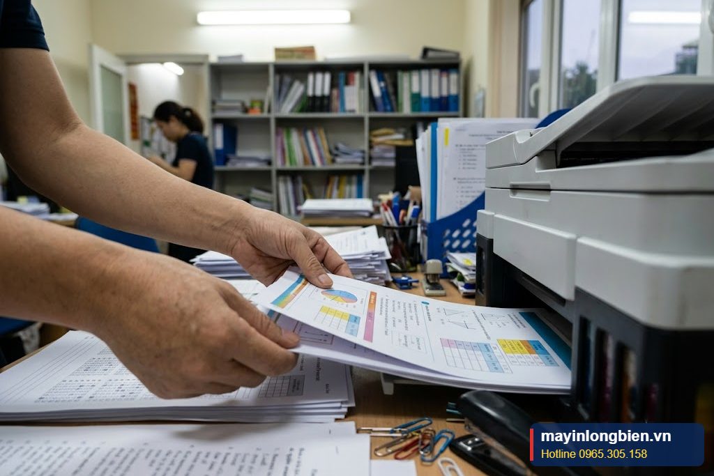 Máy in trung tâm ngoại ngữ in đề thi thử tại phòng học vụ ở Cầu Giấy Máy in trung tâm ngoại ngữ in đề thi thử tại phòng học vụ ở Cầu Giấy