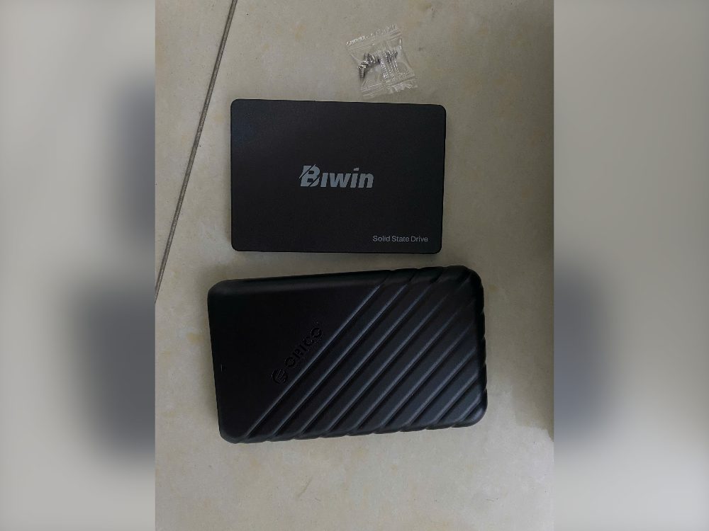 Ổ SSD Biwin M100 512GB và hộp box Orico USB 3.0
