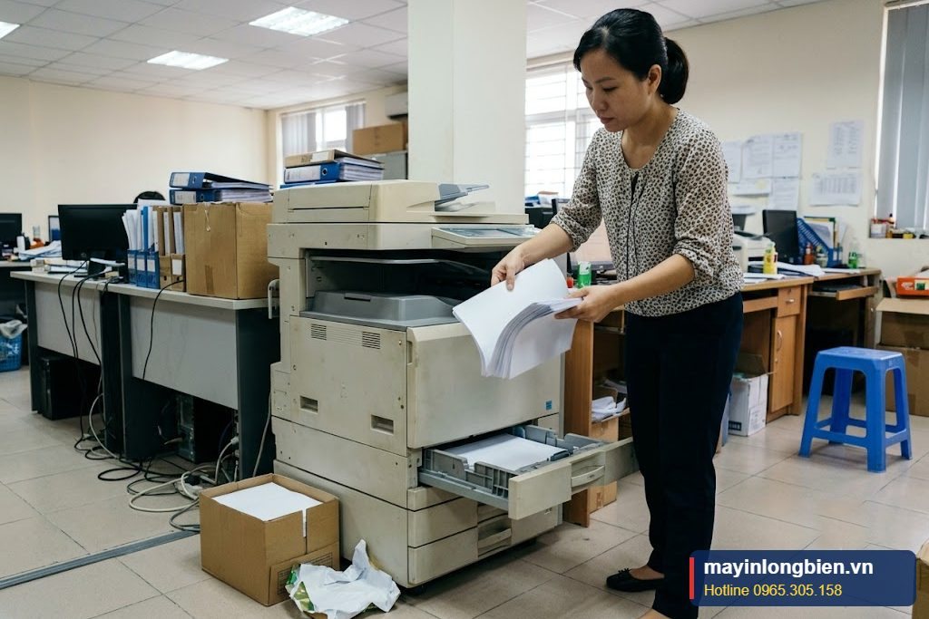 Sử dụng máy photocopy đúng cách giúp máy bền Sử dụng máy photocopy đúng cách giúp máy bền