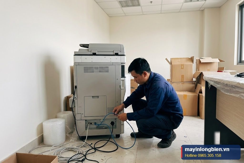 Kỹ thuật lắp đặt lại máy photocopy tại văn phòng mới