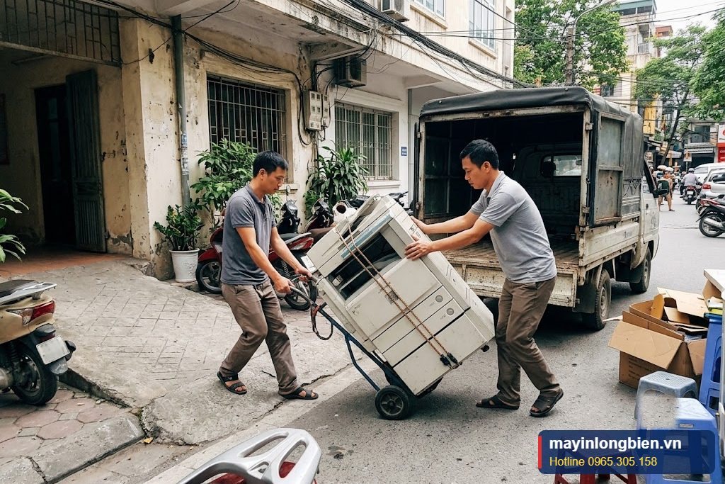 Vận chuyển máy photocopy cũ sau khi thanh lý