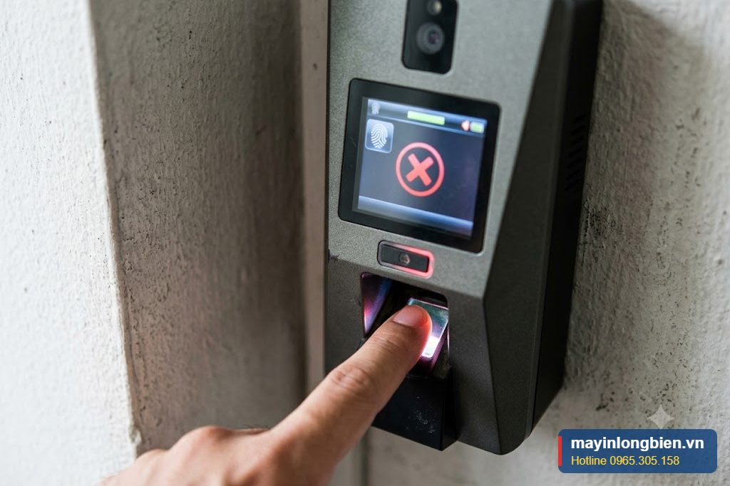 Nhân viên chấm công vân tay nhưng máy không nhận