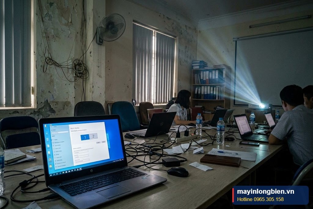 Chỉnh độ phân giải và tần số quét laptop khi trình chiếu