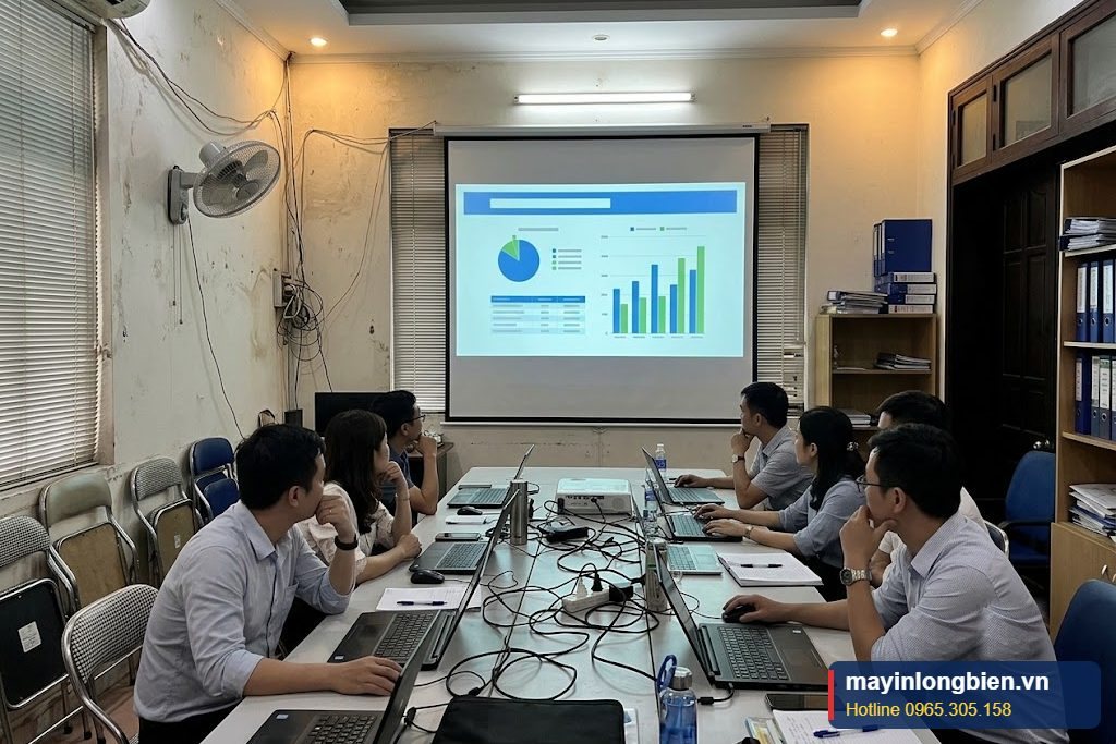 Hình chiếu ổn định, không còn sọc sau khi xử lý