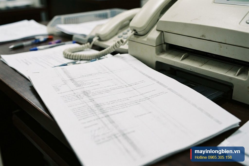 Bản fax nhận được bị mờ, có sọc cần kiểm tra máy Bản fax nhận được bị mờ, có sọc cần kiểm tra máy