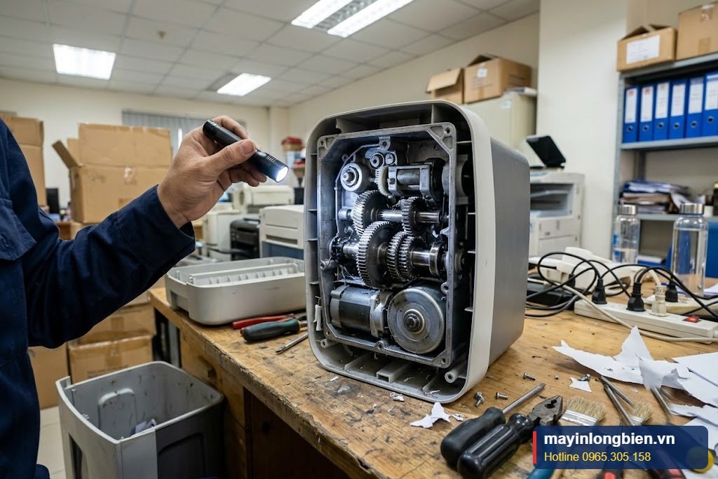 Kỹ thuật kiểm tra hộp số và bánh răng máy hủy Kỹ thuật kiểm tra hộp số và bánh răng máy hủy