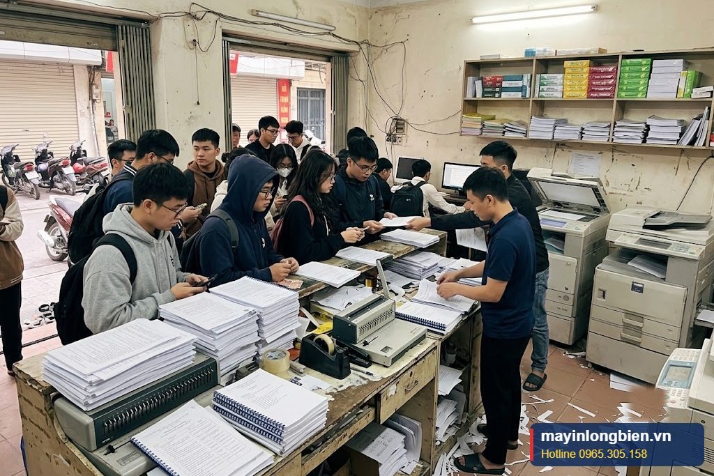 Tiệm photo đông khách mùa thi Tiệm photo đông khách mùa thi
