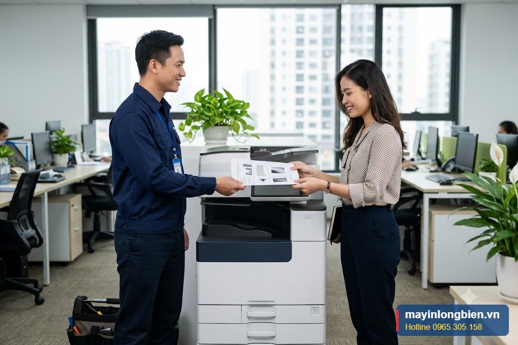 Kỹ thuật bàn giao máy photocopy sau khi xử lý lỗi cụm sấy Kỹ thuật bàn giao máy photocopy sau khi xử lý lỗi cụm sấy