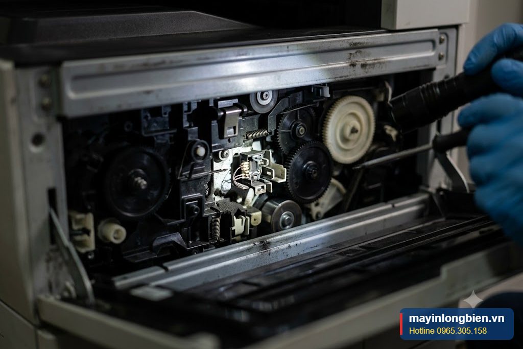 Cảm biến báo đầy hộp mực thải bên trong máy photocopy Cảm biến báo đầy hộp mực thải bên trong máy photocopy