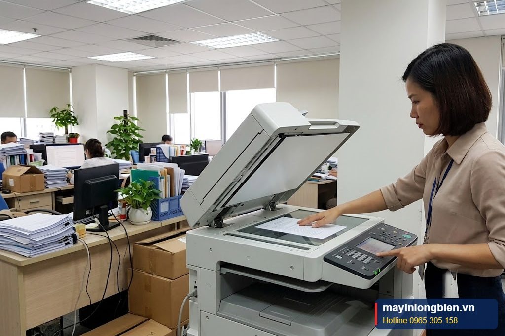 Máy photocopy Canon quét, copy bình thường sau khi xử lý lỗi E202