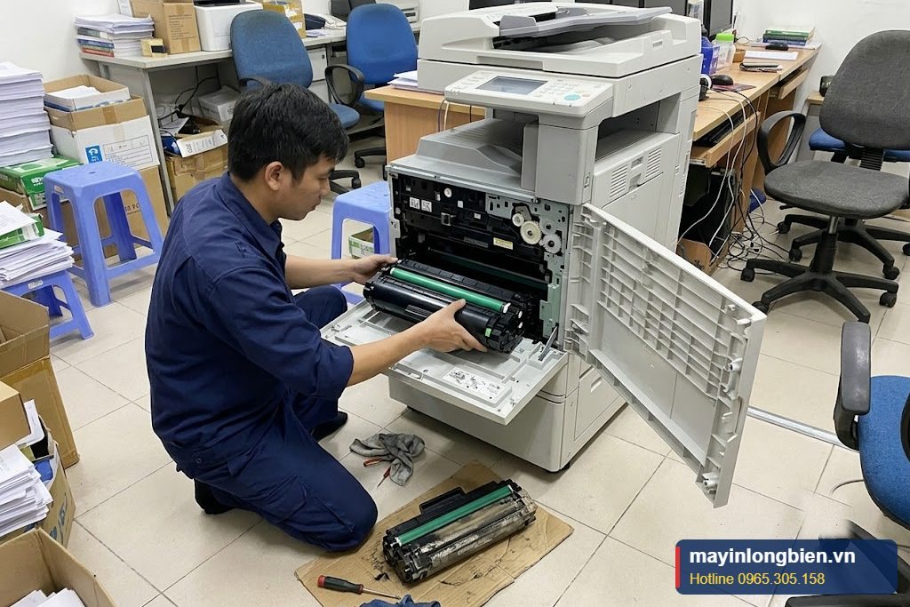 Thay hộp mực, hộp trống máy photocopy Thay hộp mực, hộp trống máy photocopy