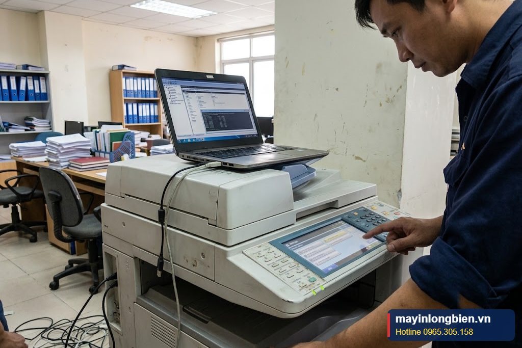 Kỹ thuật kiểm tra địa chỉ IP trên màn hình máy photocopy Kỹ thuật kiểm tra địa chỉ IP trên màn hình máy photocopy