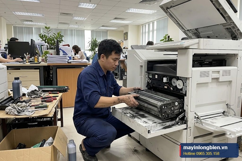 Kỹ thuật tháo cụm trống và từ máy photocopy Toshiba để kiểm tra Kỹ thuật tháo cụm trống và từ máy photocopy Toshiba để kiểm tra