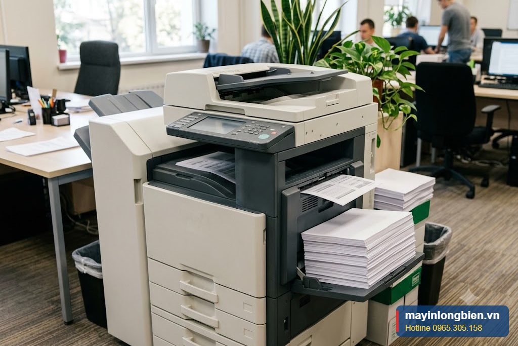Máy photocopy chạy ổn định, không còn kẹt giấy sau khi sửa