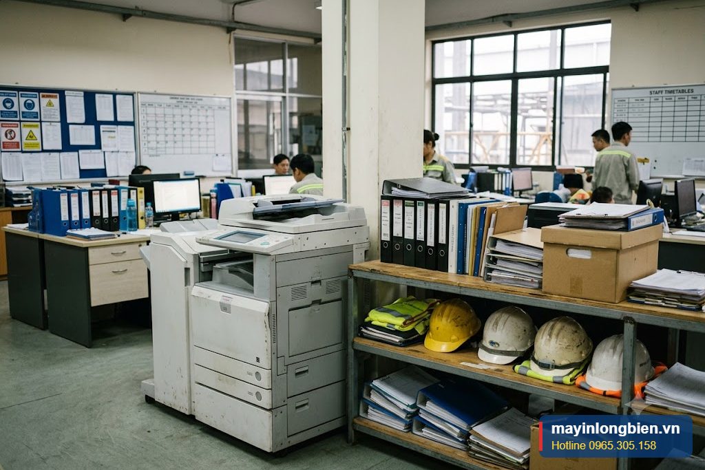 Máy photocopy phục vụ văn phòng xưởng sản xuất ở khu công nghiệp Máy photocopy phục vụ văn phòng xưởng sản xuất ở khu công nghiệp